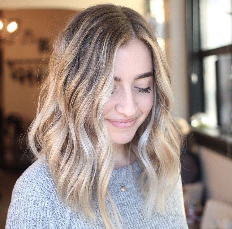 Balayage sur cheveux châtain clair - photos et idées