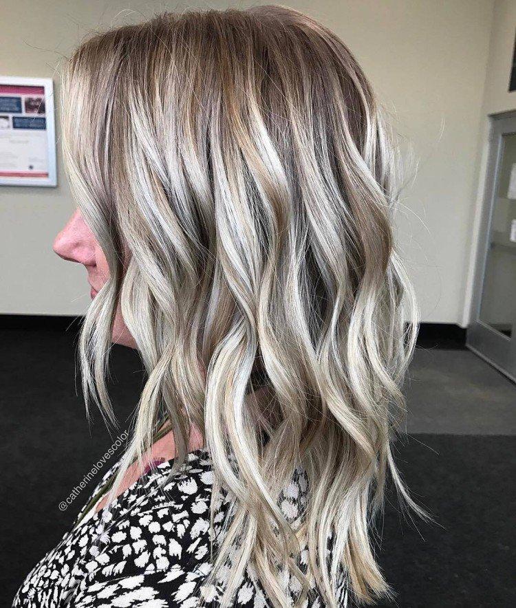 Balayage sur cheveux châtain clair - photos et idées
