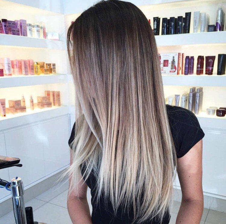 Balayage sur cheveux châtain clair - photos et idées