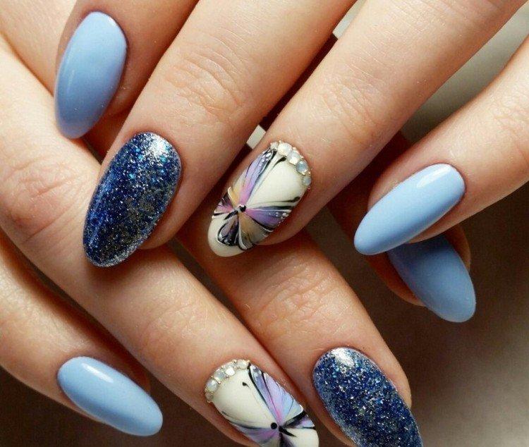 Manucure pailletée - photos et idées