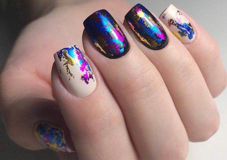 Manucure en feuille - photos et idées