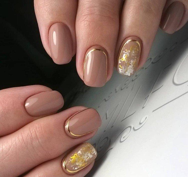 Manucure en feuille - photos et idées