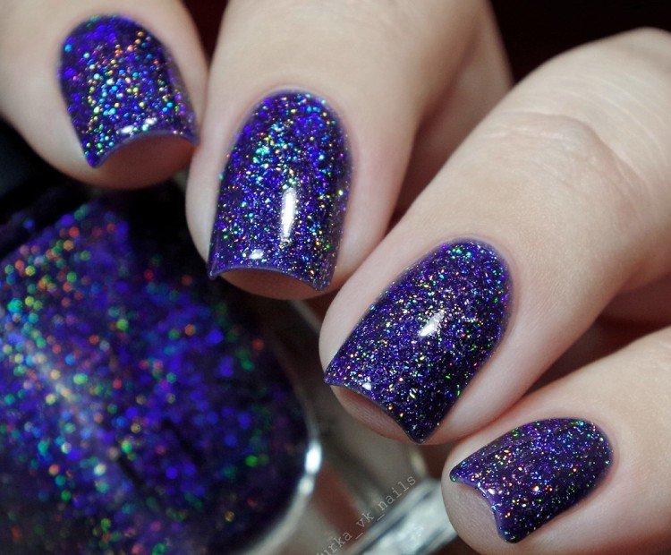 Manucure vernis gel pailleté