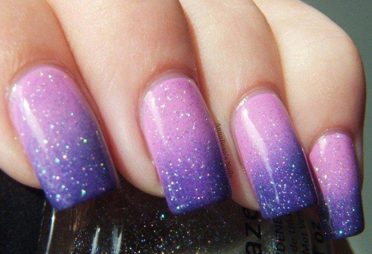 Conception d'ongles scintillants