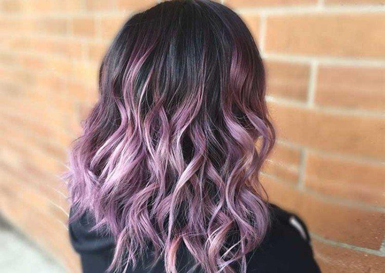 Balayage pastel pour cheveux foncés