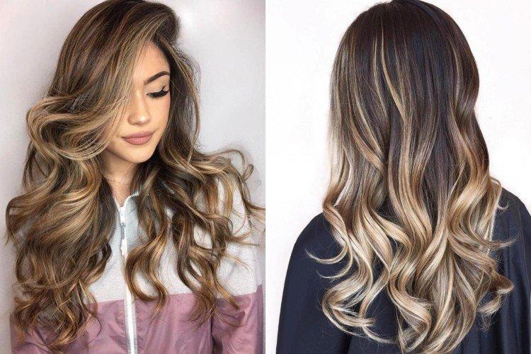 Balayage pour cheveux noirs - photos et idées