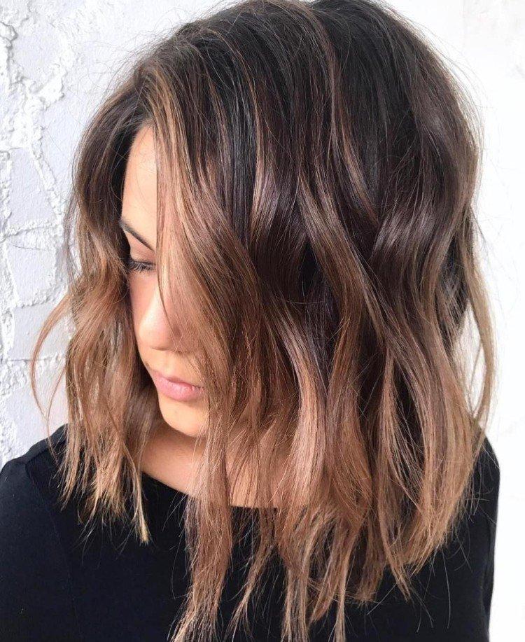 Balayage pour cheveux noirs - photos et idées