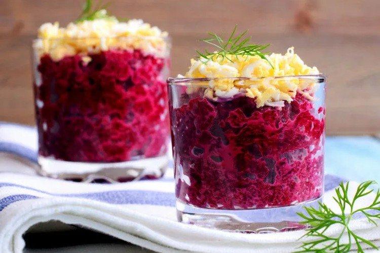 Salade de betteraves et fromage