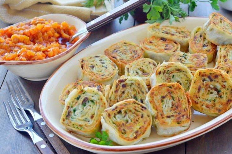 Rouleaux de pommes de terre Lavash