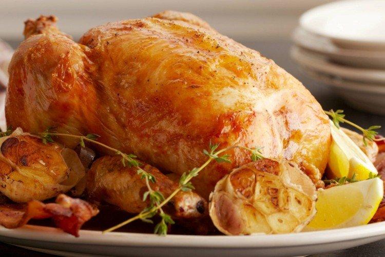 Poulet au four au citron