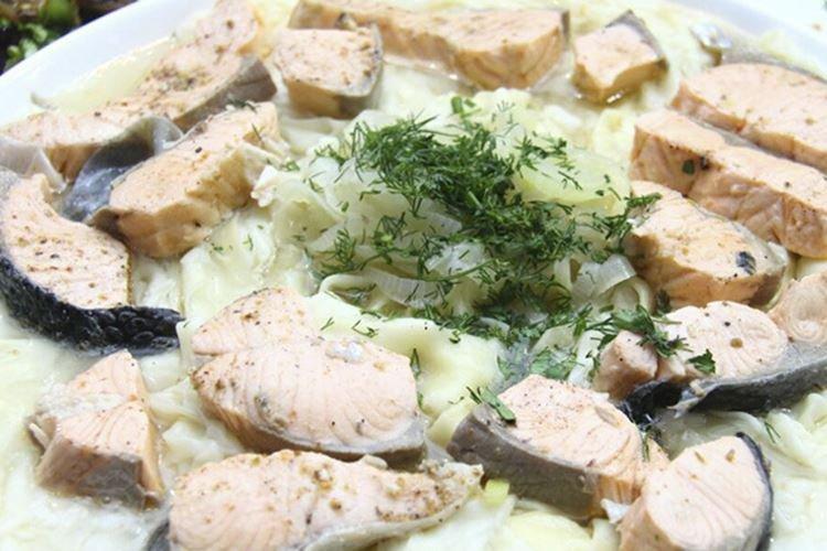 Beshbarmak au poisson