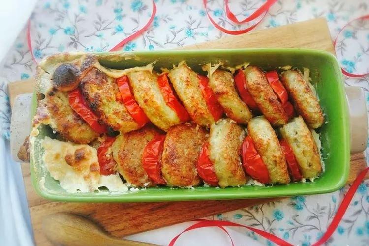 Escalopes de cabillaud aux champignons et tomates