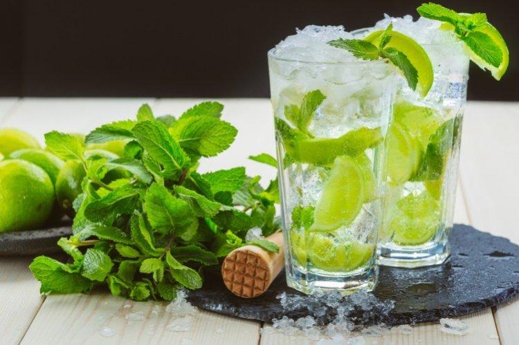 Limonade maison à la menthe et au citron vert