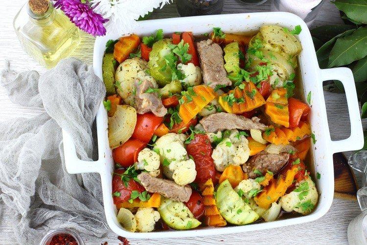 Boeuf au four aux légumes