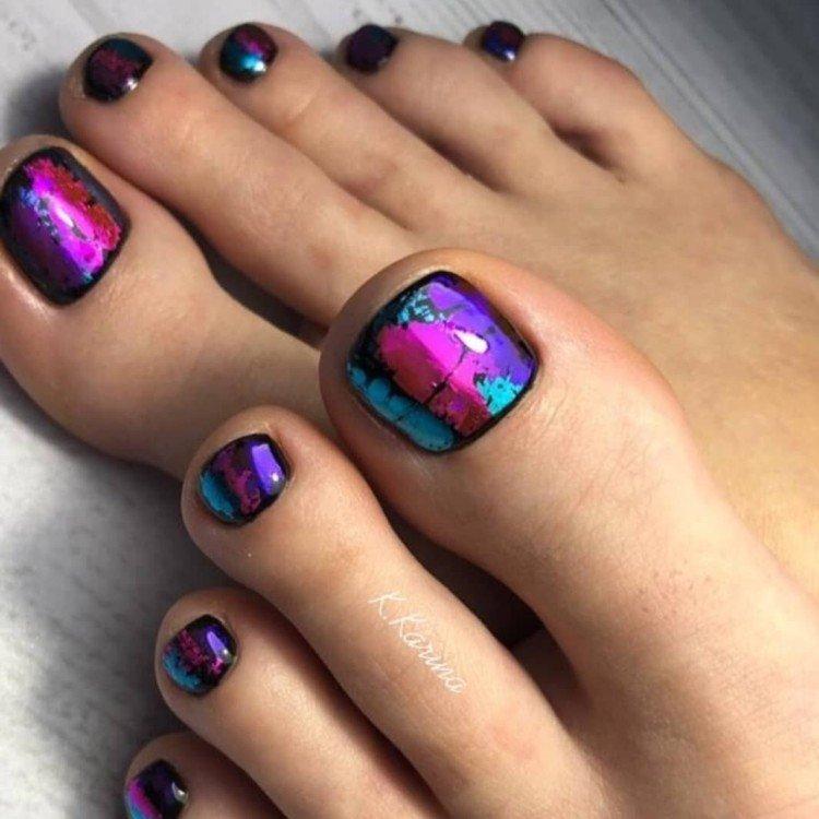 Pédicure en feuille