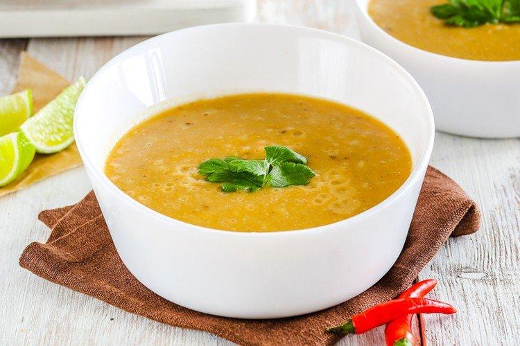 Soupe de lentilles au riz
