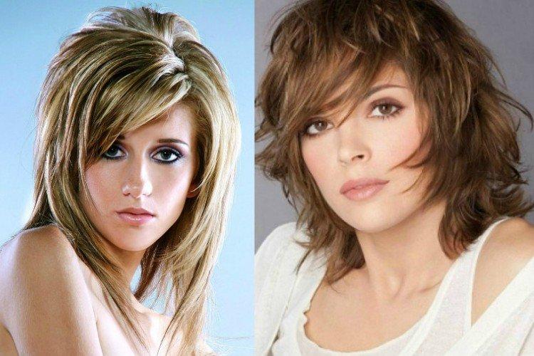 Italienne avec une frange latérale