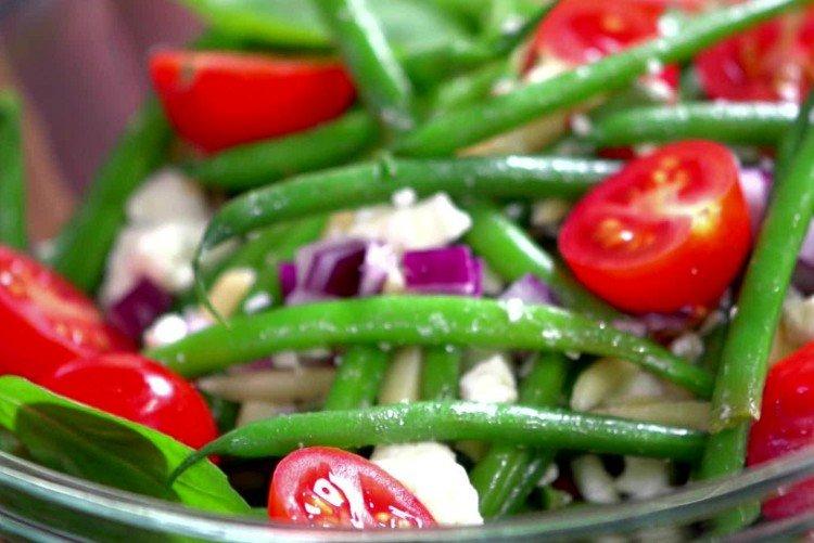 Salade de haricots verts et algues