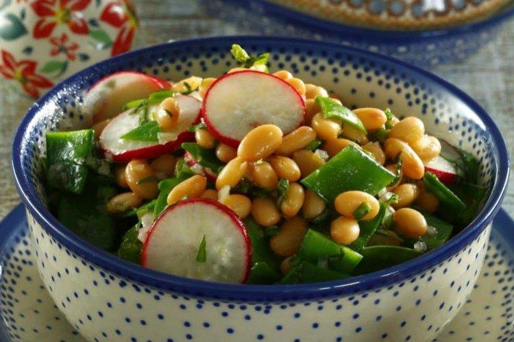Salade de radis et haricots