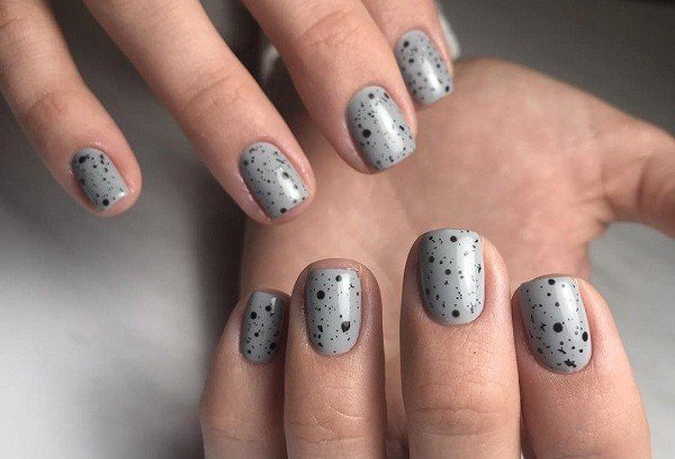 Manucure caille grise