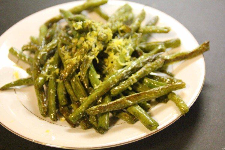 Haricots verts au four