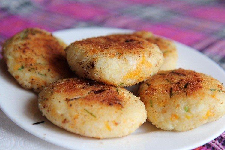 Escalopes de pommes de terre au riz