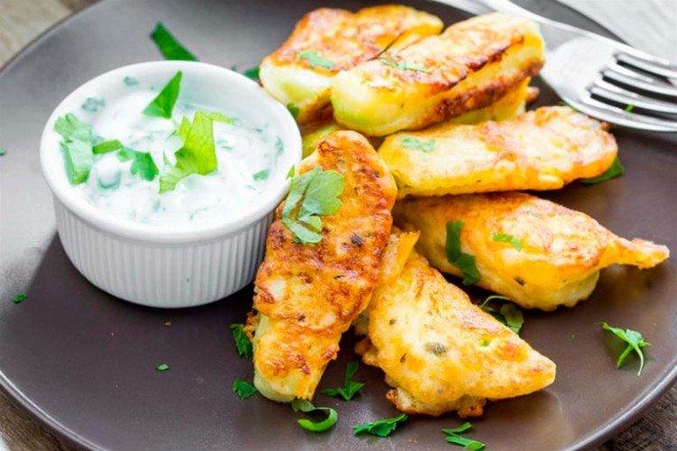 Courgettes en pâte au lait