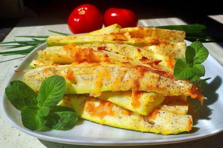 Courgettes au four aux herbes