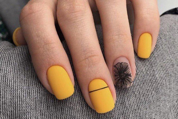 Manucure jeunesse jaune