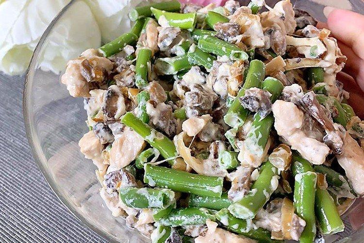 Salade de saumon rose et haricots verts