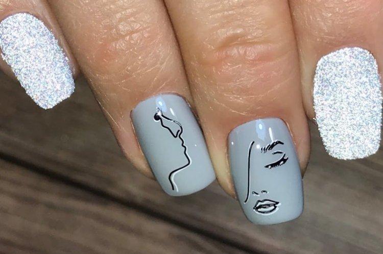 Manucure réfléchissante