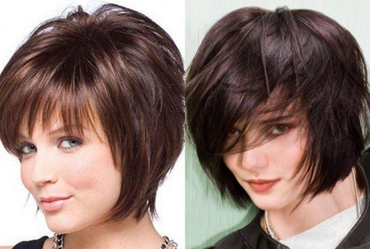 Coupe de cheveux en cascade pour cheveux courts