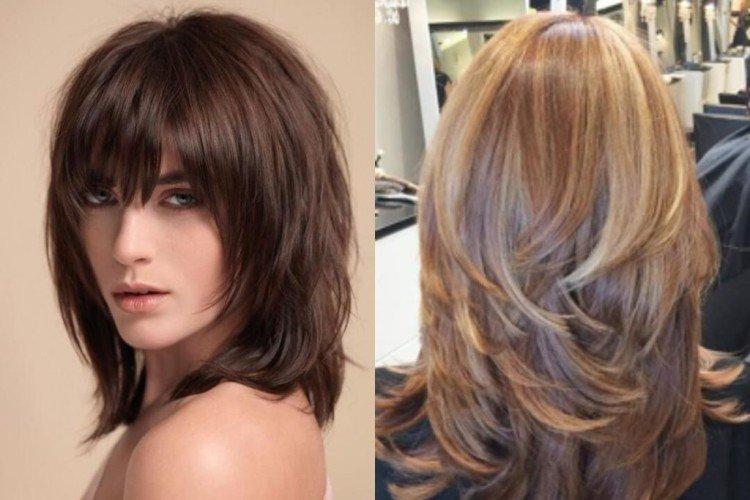 Cascade pour cheveux mi-longs