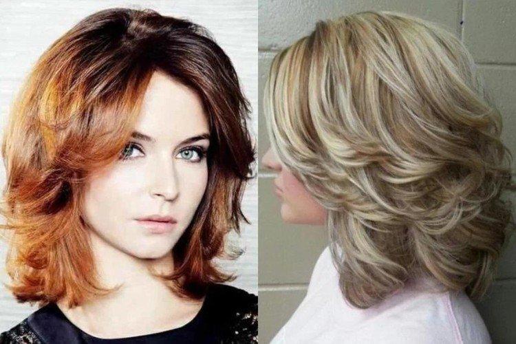 Cascade pour cheveux mi-longs