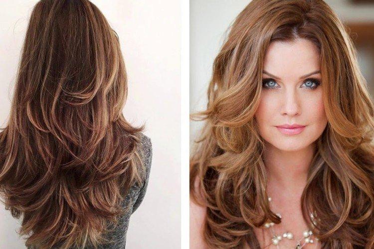 Cascade de cheveux longs