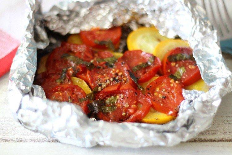 Légumes au four en papillote