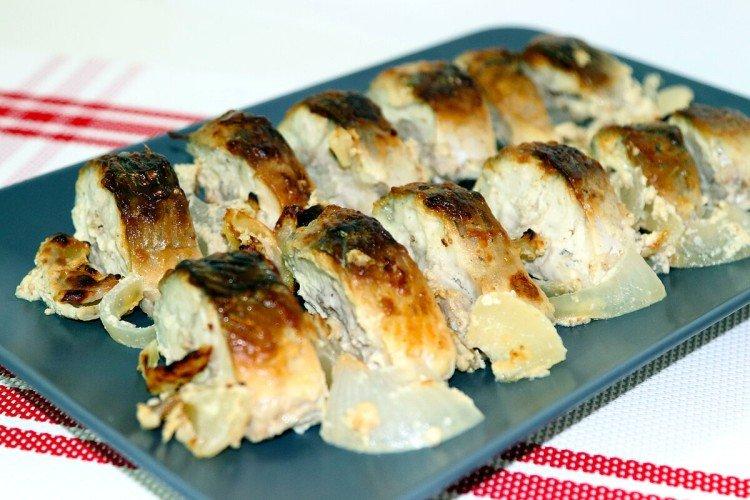 Tranches de maquereau au four