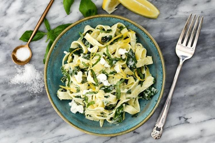 Fettuccine aux épinards