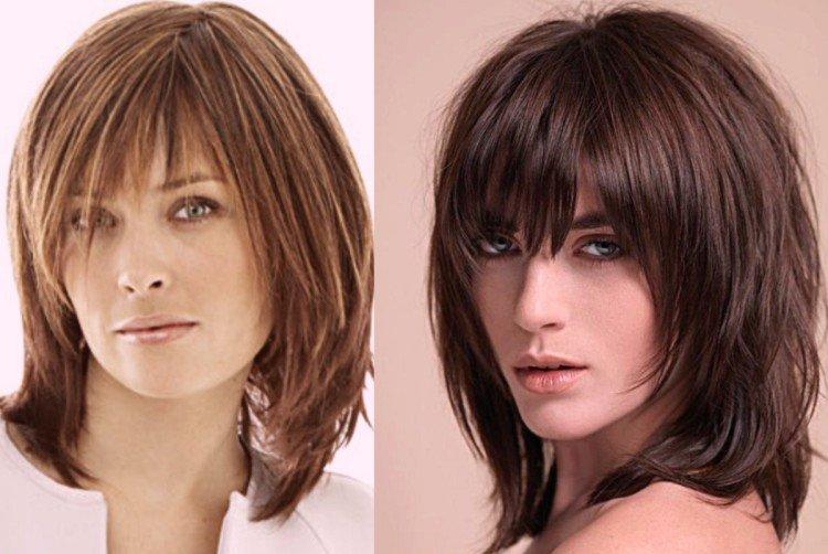 Début de coupe de cheveux avec une frange droite