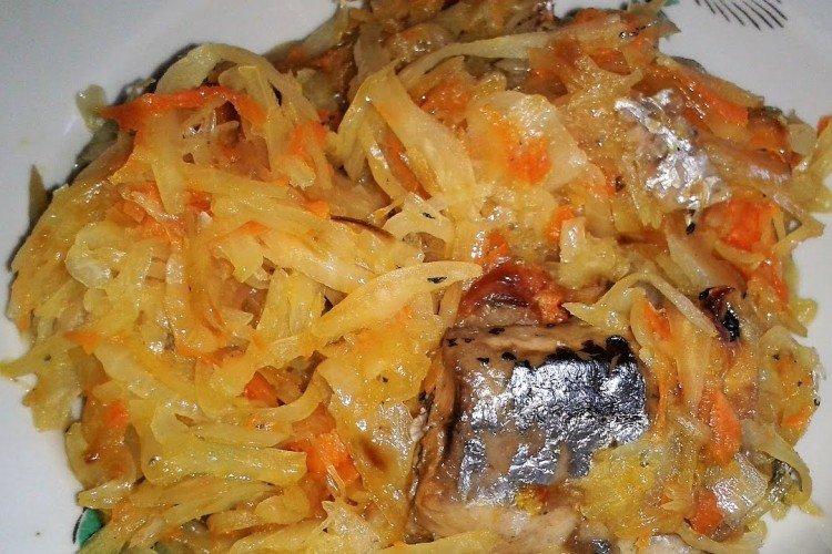 Poisson au four avec chou