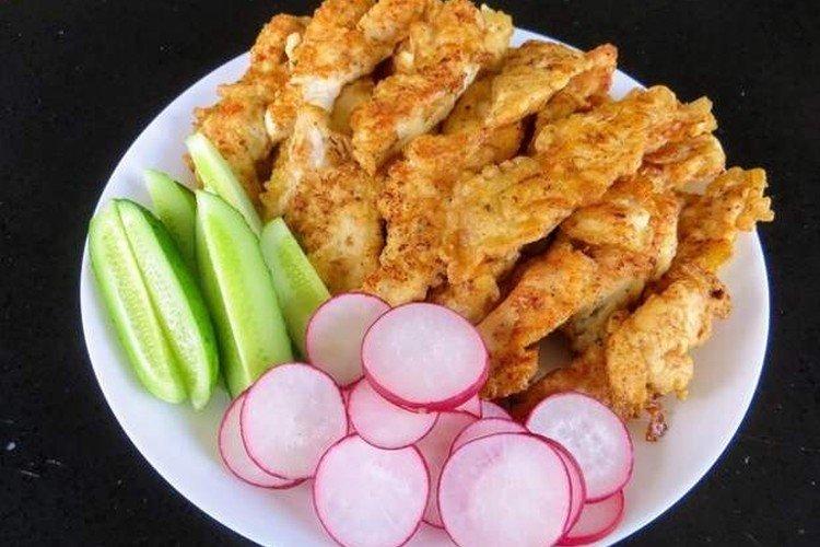 Filet de poulet en pâte à l'eau minérale