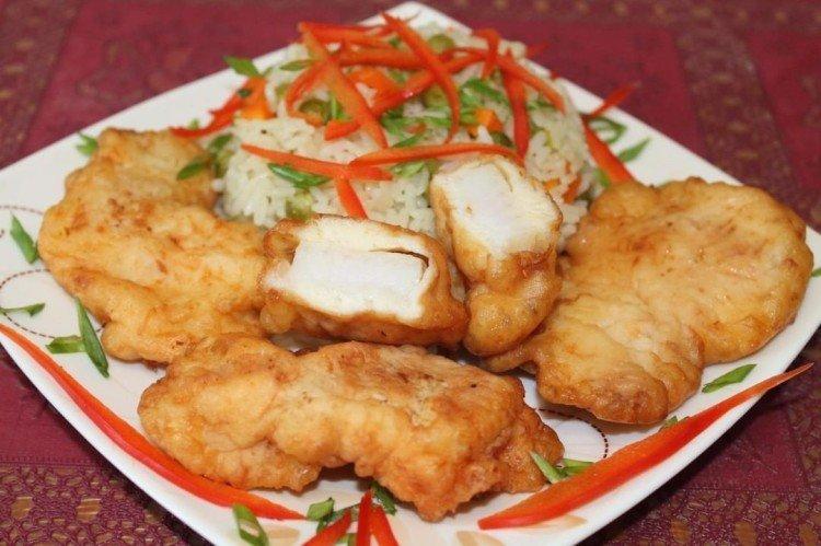 Filet de poulet en pâte sans farine