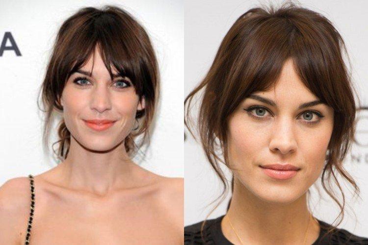 Une frange pour un visage rectangulaire