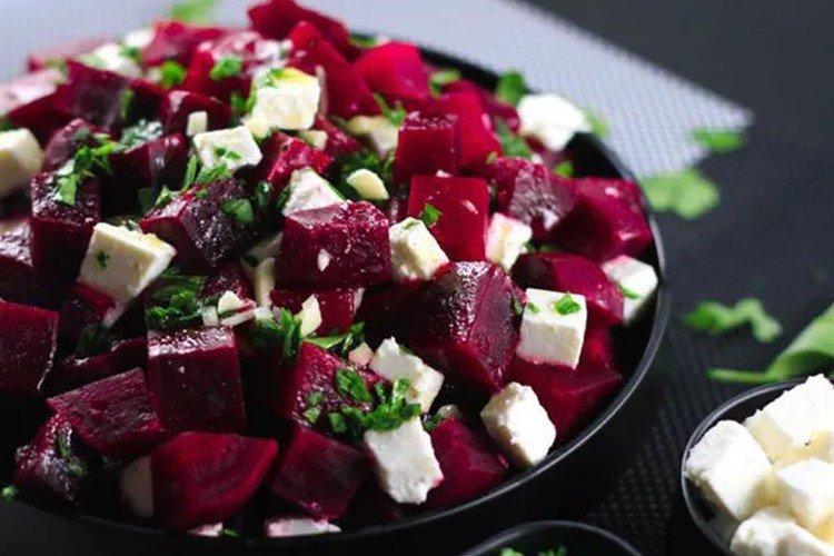 Salade de riz, betteraves et feta