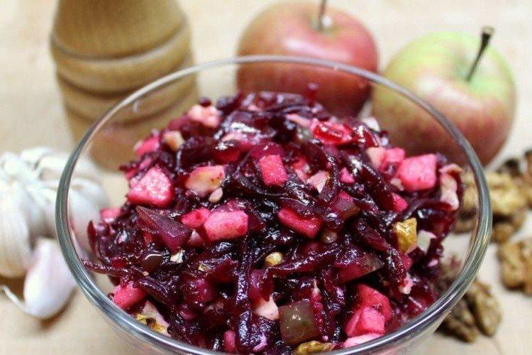 Salade légère de betteraves et pommes