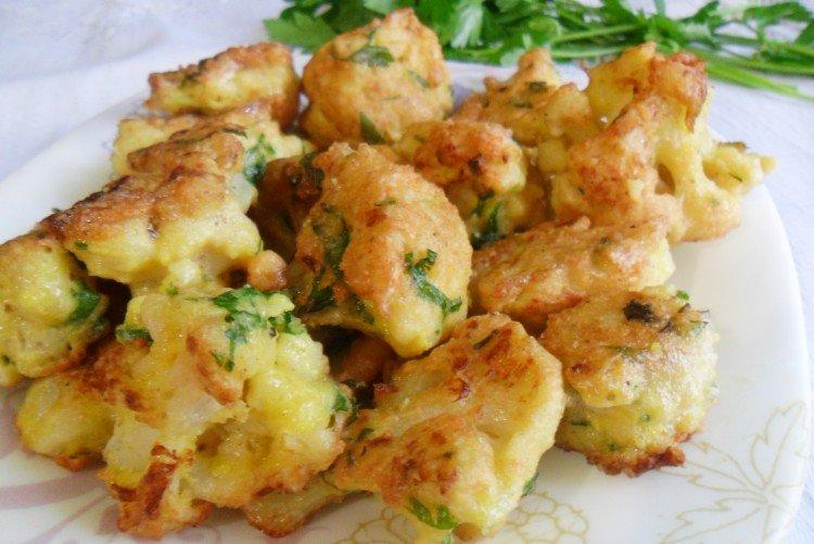 Chou-fleur en pâte aux herbes