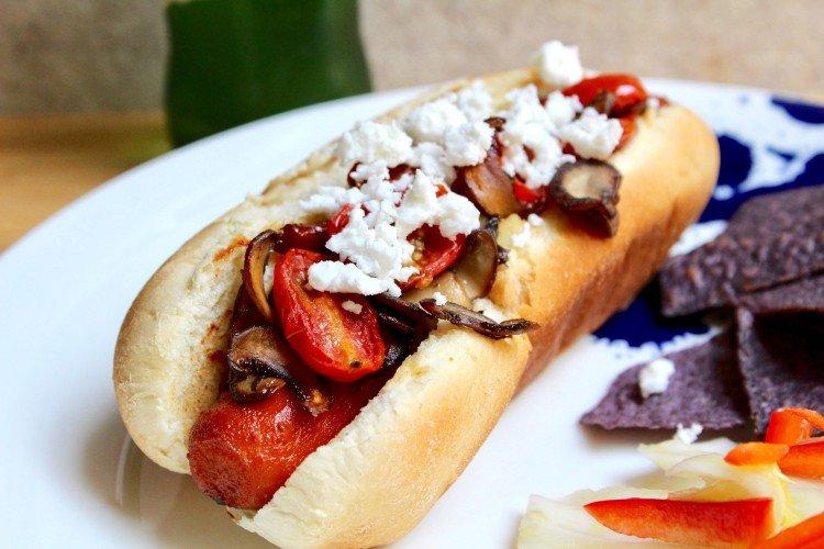 Hot dog aux champignons