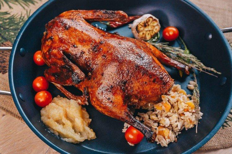 Canard au riz au four