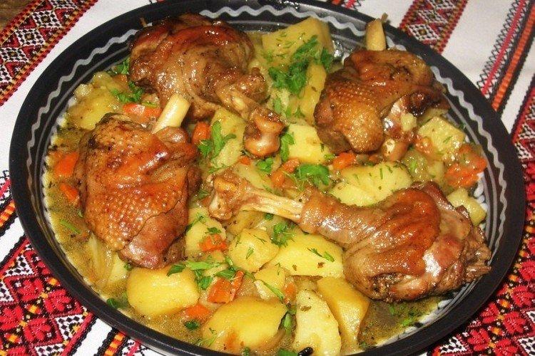 Canard aux légumes au four