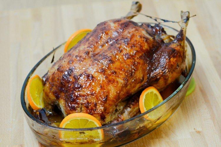 Canard à l'orange au four